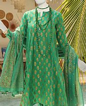 Junaid Jamshed Seaweed Green Jacquard Suit- Pakistani Designer Lawn Suits