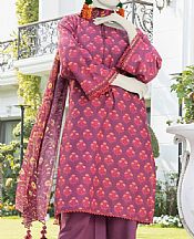 Junaid Jamshed Mauve Lawn Suit- Pakistani Lawn Dress