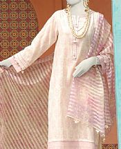 Junaid Jamshed Pink/Ivory Lawn Suit