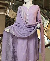 Junaid Jamshed Pastel Purple Lawn Suit- Pakistani Designer Lawn Suits