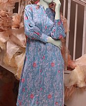 Junaid Jamshed Faded Blue Cambric Kurti- Pakistani Winter Clothing