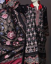 Junaid Jamshed Black Cambric Suit- Pakistani Winter Clothing