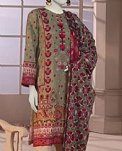 Junaid Jamshed Camouflage Green Khaddar Suit (2 pcs)- Pakistani Winter Clothing