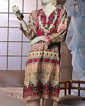 Junaid Jamshed Beige Cambric Suit (2 pcs)- Pakistani Winter Clothing