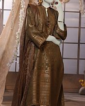 Junaid Jamshed Otter Brown Jacquard Suit (2 pcs)- Pakistani Winter Clothing