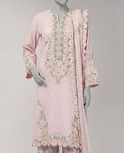 Junaid Jamshed Oyster Pink Lawn Suit- Pakistani Designer Lawn Suits