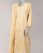 Junaid Jamshed Light Peach Lawn Suit- Pakistani Designer Lawn Suits