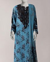 Junaid Jamshed Hippie Blue Lawn Suit- Pakistani Lawn Dress