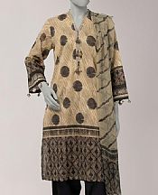 Junaid Jamshed Fawn Lawn Suit- Pakistani Lawn Dress