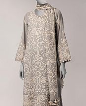 Junaid Jamshed Grey Lawn Suit- Pakistani Lawn Dress
