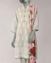 Junaid Jamshed Pastel Grey Lawn Suit- Pakistani Designer Lawn Suits