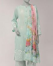 Junaid Jamshed Sea Mist Lawn Suit- Pakistani Lawn Dress