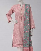 Junaid Jamshed Dusty Pink Lawn Suit (2 pcs)- Pakistani Lawn Dress
