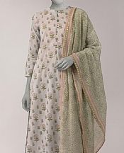 Junaid Jamshed Pastel Grey Lawn Suit- Pakistani Designer Lawn Suits