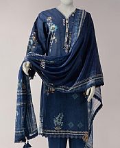 Junaid Jamshed Blue Zodiac Lawn Suit- Pakistani Lawn Dress