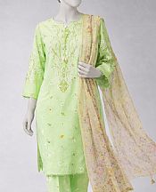 Junaid Jamshed Pale Olive Lawn Suit- Pakistani Lawn Dress