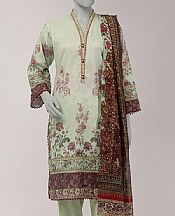Junaid Jamshed Pale Green Lawn Suit- Pakistani Lawn Dress