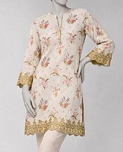 Junaid Jamshed Ivory Lawn Suit (2 pcs)- Pakistani Designer Lawn Suits