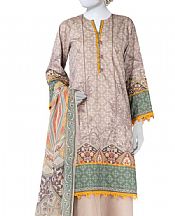 Junaid Jamshed Beige Lawn Suit- Pakistani Designer Lawn Suits