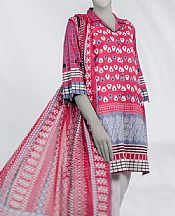 Junaid Jamshed Pink Lawn Suit (2 pcs)- Pakistani Designer Lawn Suits