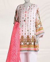 Junaid Jamshed Pale Pink Dobby Suit (2 pcs)- Pakistani Lawn Dress