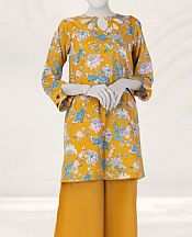 Junaid Jamshed Mustard Liminal Suit (2 pcs)- Pakistani Designer Lawn Suits