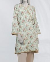 Junaid Jamshed Sage Green Lawn Kurti- Pakistani Designer Lawn Suits