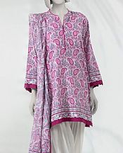 Off White/Raspberry Lawn Suit
