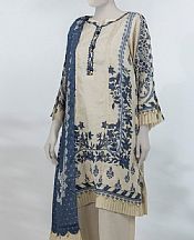 Ivory/Pickled Bluewood Jacquard Suit