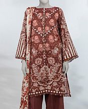 Sanguine Brown Jacquard Suit