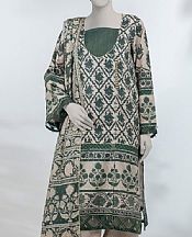 Ivory/Green Jacquard Suit
