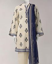 Junaid Jamshed Off White Lawn Suit- Pakistani Designer Lawn Suits