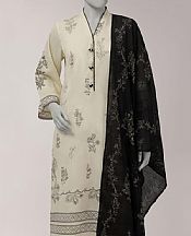 Junaid Jamshed Ivory Lawn Suit- Pakistani Designer Lawn Suits