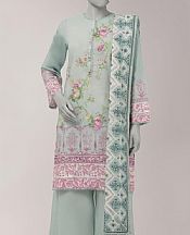 Junaid Jamshed Spanish Green Lawn Suit- Pakistani Designer Lawn Suits