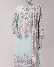 Junaid Jamshed Pale Blue Lawn Suit- Pakistani Designer Lawn Suits