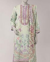 Junaid Jamshed Pale Green Lawn Suit- Pakistani Designer Lawn Suits