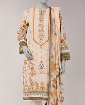 Junaid Jamshed Ivory Lawn Suit- Pakistani Designer Lawn Suits