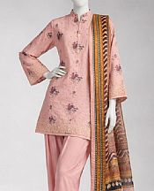 Junaid Jamshed Cavern Pink Lawn Suit- Pakistani Designer Lawn Suits