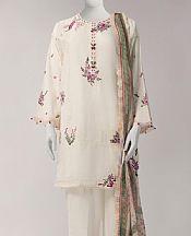 Junaid Jamshed Off White Lawn Suit- Pakistani Designer Lawn Suits