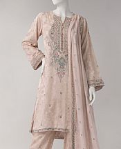 Junaid Jamshed Oyster Pink Jacquard Suit- Pakistani Lawn Dress