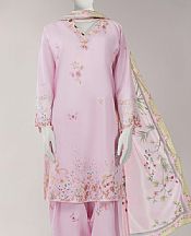 Junaid Jamshed Pink Pearl Cotton Suit- Pakistani Designer Lawn Suits