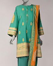 Junaid Jamshed Sea Green Lawn Suit- Pakistani Designer Lawn Suits