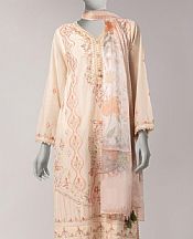 Junaid Jamshed Peach Lawn Suit- Pakistani Lawn Dress