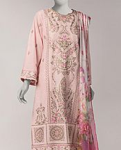 Junaid Jamshed Oyster Pink Lawn Suit- Pakistani Designer Lawn Suits