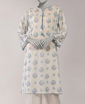 Junaid Jamshed Off White Lawn Kurti- Pakistani Lawn Dress