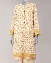 Junaid Jamshed Off White Lawn Kurti- Pakistani Lawn Dress