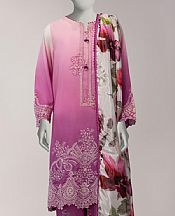 Junaid Jamshed Light Plum Lawn Suit- Pakistani Lawn Dress