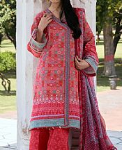 Kahf Orange Lawn Suit- Pakistani Designer Lawn Suits