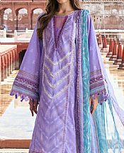 Kahf Purple Lawn Suit- Pakistani Designer Lawn Suits