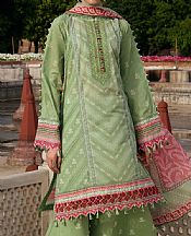 Kahf Leaf Green Lawn Suit- Pakistani Lawn Dress